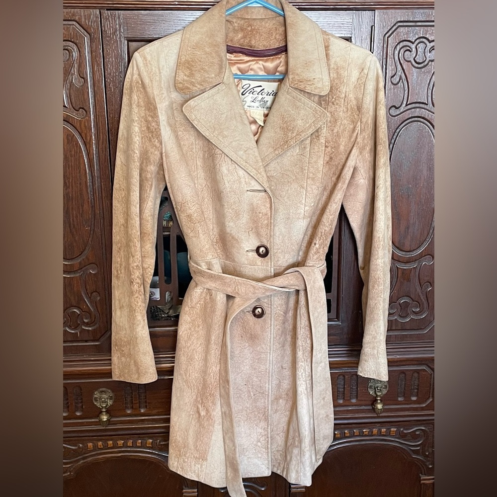 Vintage Victoria Leather Coat